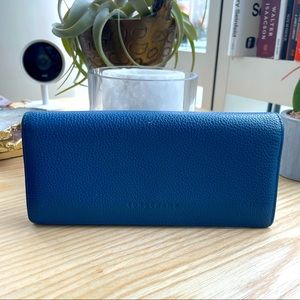 Mint Condition Blue Leather Longchamp Wallet
